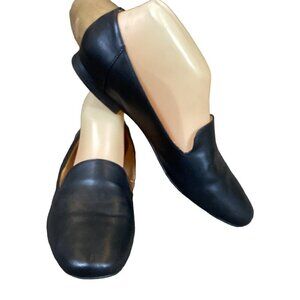 Naturalizer Black Leather Loafers Slip-On Flats 8* #179N
